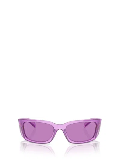 Prada Eyewear Butterfly Frame Sunglasses In Purple