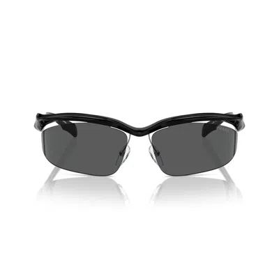 Prada Womens Black Pr A25s Cat-eye Acetate Sunglasses