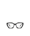 Prada Eyewear Cat-eye Frame Glasses In Black