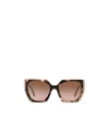 Prada Eyewear Cat-eye Frame Sunglasses In Brown