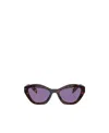 Prada Womens Brown Pr A02s Butterfly-frame Acetate Sunglasses In Purple