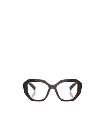 Prada Eyewear Cat-eye Glasses In 07r1o1