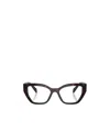 Prada Eyewear Cat-eye Glasses In Black