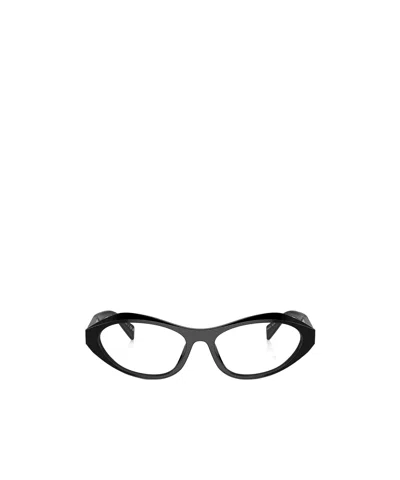 Prada Eyewear Cat-eye Glasses In Black