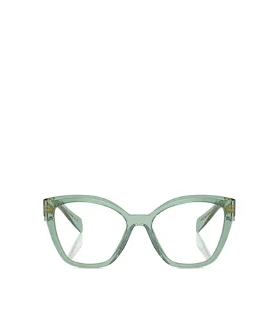 Prada Eyewear Cat-eye Glasses In Green
