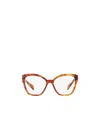 Prada 52mm Butterfly Optical Glasses In White