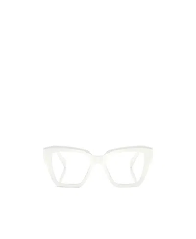 Prada Eyewear Cat-eye Glasses In White