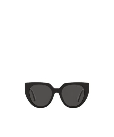Prada Eyewear Cat-eye Sunglasses In Black