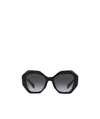 Prada Womens Black Pr16ws Irregular-frame Acetate Sunglasses In Black