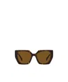 Prada Eyewear Cat-eye Sunglasses In Brown