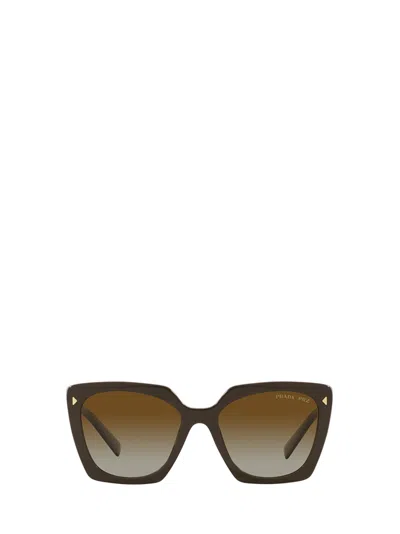 Prada Eyewear Cat-eye Sunglasses In Green