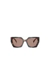 Prada Square-frame Sunglasses In Nude