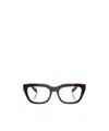 Prada Eyewear Square Frame Glasses In Black