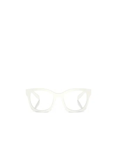 Prada Eyewear D-frame Glasses In White