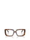 Prada Square-frame Tortoiseshell Glasses In Multi
