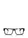 Prada Pr A01v Havana Black Transparent Glasses In Black