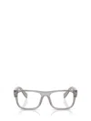 Prada 57mm Rectangular Optical Glasses In Gray