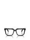 Prada Eyewear Rectangular Frame Glasses In Black