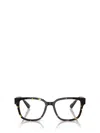 Prada Eyewear Square Frame Glasses In Black