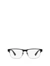 Prada 55mm Square Optical Glasses In Black