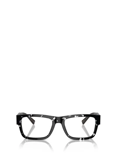 Prada Eyewear Eyeglasses In Black Crystal Tortoise