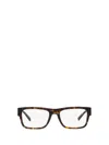 Prada 54mm Rectangular Optical Glasses In Brown