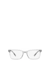 Prada 56mm Rectangular Optical Glasses In Crystal Grey
