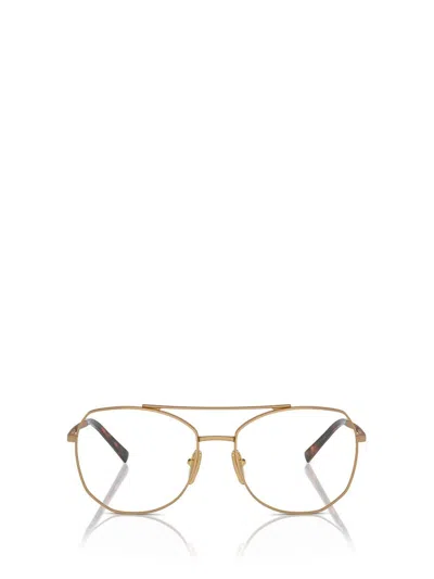 Prada Eyewear Eyeglasses In Gold