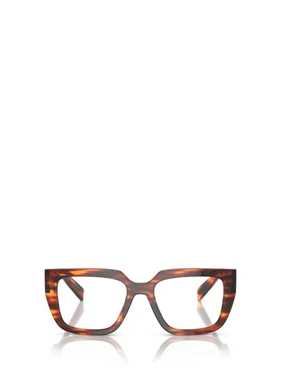 Prada Eyewear Eyeglasses In Havana Red