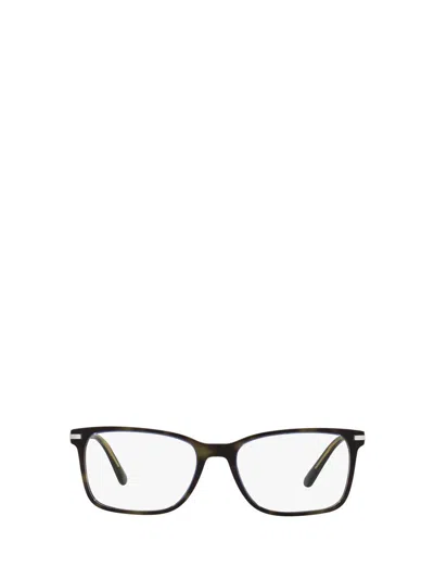 Prada Eyewear Eyeglasses In Moro Turquoise Tortoise
