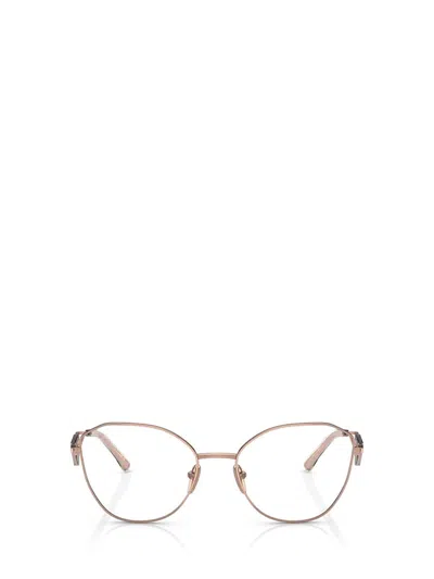 Prada Eyewear Eyeglasses In Pink Gold