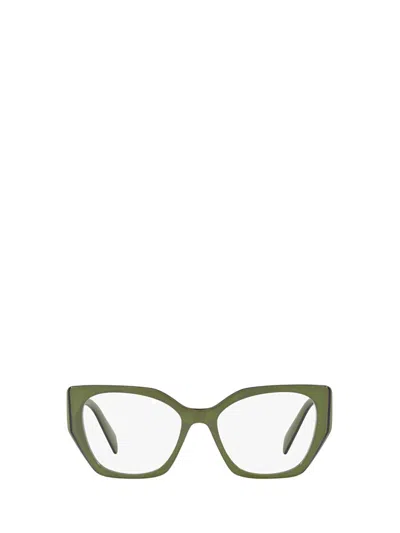 Prada Eyewear Eyeglasses In Sage / Black
