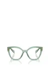 Prada Eyewear Eyeglasses In Transparent Sage