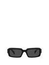 Prada Pr 06ys Rectangle Frame Sunglasses In Black