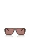 Prada Rectangular Frame Sunglasses Sunglasses In Brown