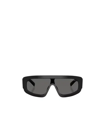 Prada Eyewear Geometric Frame Sunglasses In Gray