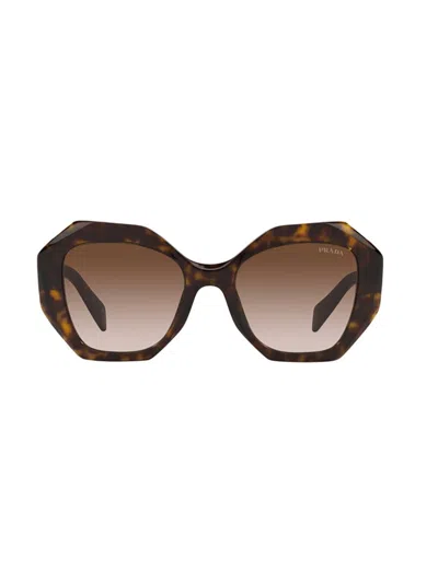 Prada Eyewear Geometric Frame Sunglasses In Multi