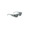 Prada Angular Frame Grey Acetate Sunglasses With Iconic Logo In Grey