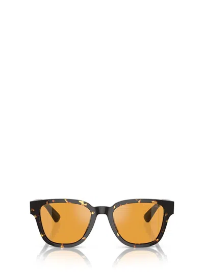 Prada Tortoiseshell-effect D-frame Sunglasses In Havana Black/yellow