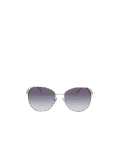 Prada Womens Silver Pr 57ys Aviator Steel And Polyamide Sunglasses