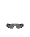 Prada Eyewear Irregular Frame Sunglasses In Orange