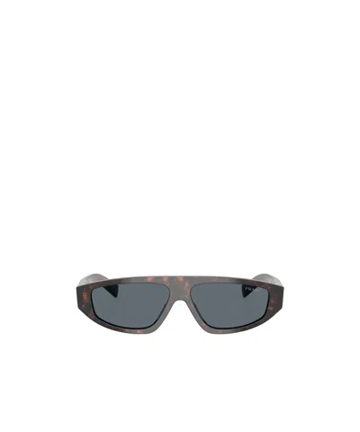 Prada Eyewear Irregular Frame Sunglasses In Orange