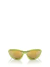 Prada Morph Sunglasses In Metallized Fern