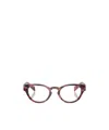 Prada Eyewear Oval Fame Glasses In Brown
