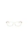 Prada Eyewear Oval Frame Glasses In White