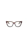 Prada Eyewear Oval Frame Glasses In Pattern