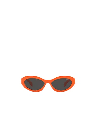Prada Eyewear Oval-frame Sunglasses In Black