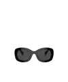 Prada Womens Black Pr A13s Butterfly-frame Acetate Sunglasses In Black