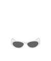 Prada Eyewear Oval-frame Sunglasses In White
