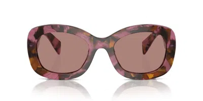 Prada Eyewear Round Frame Sunglasses In Multi